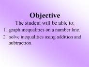 graph inequalities on a number line.
