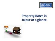 Property Rates in Jaipur at a glance