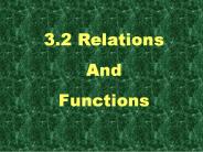 3.2 Relations