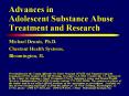 Advances in Adolescent Substance Abuse Treatment and Research PowerPoint PPT Presentation