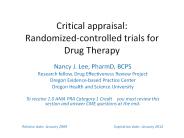 Critical appraisal: Randomized-controlled trials for Drug Therapy