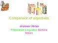 Comparison of adjectives PowerPoint PPT Presentation