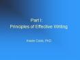 Principles of Effective Writing PowerPoint PPT Presentation