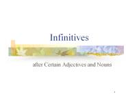 Infinitives