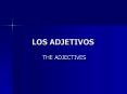 LOS ADJETIVOS PowerPoint PPT Presentation
