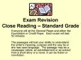 Exam Revision Close Reading  PowerPoint PPT Presentation