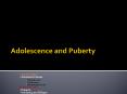 Adolescence and Puberty PowerPoint PPT Presentation