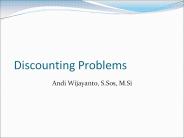Discounting Problems