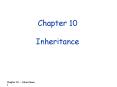 Chapter 10 Inheritance PowerPoint PPT Presentation