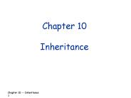 Chapter 10 Inheritance