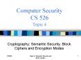 Computer Security CS 526 Topic 4 PowerPoint PPT Presentation