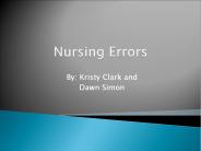 Nursing Errors