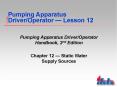 Pumping Apparatus Driver/Operator  PowerPoint PPT Presentation