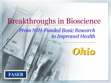 Breakthroughs in Bioscience