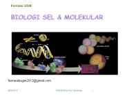 PENGENALAN  BIOLOGI MOLEKULER