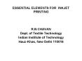 ESSENTIAL ELEMENTS FOR INKJET PRINTING PowerPoint PPT Presentation