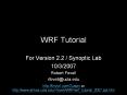 WRF Tutorial PowerPoint PPT Presentation