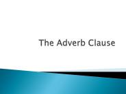 The Adverb Clause