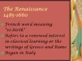 The Renaissance 1485-1660 PowerPoint PPT Presentation