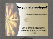 Do you stereotype?