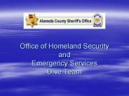 Office of Homeland Security and Emergency Services Dive Team