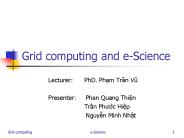 Grid computing and e-Science