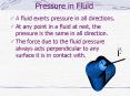 Pressure in Fluid PowerPoint PPT Presentation