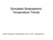 Simulated Stratospheric Temperature Trends