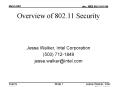 Overview of 802.11 Security PowerPoint PPT Presentation