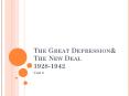The Great Depression PowerPoint PPT Presentation