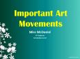 Important Art Movements PowerPoint PPT Presentation