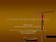 Intercultural Information Ethics