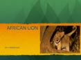 AFRICAN LION PowerPoint PPT Presentation