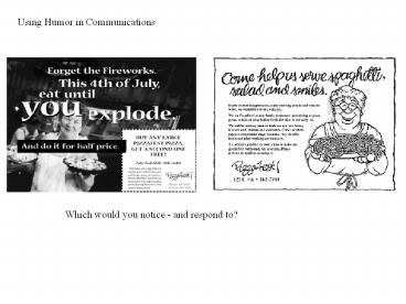 Which would you notice - and respond to?