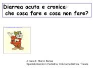 Diarrea acuta e cronica: