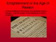 Enlightenment or the Age of Reason PowerPoint PPT Presentation