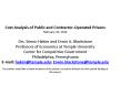 Cost Analysis of Public and Contractor-Operated Prisons  February 10, 2014  PowerPoint PPT Presentation