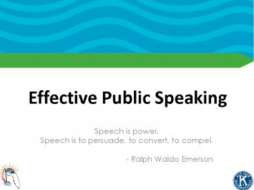 Effective Public Speaking
