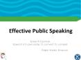 Effective Public Speaking PowerPoint PPT Presentation