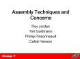 Assembly Techniques and Concerns PowerPoint PPT Presentation