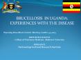 BRUCELLOSIS IN UGANDA: EXPERIENCES WITH THE DISEASE PowerPoint PPT Presentation