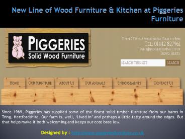 Hand painted furniture and solid wood kitchen