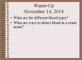 Warm-Up November 14, 2014 PowerPoint PPT Presentation