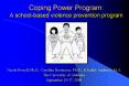 Coping Power Program: A school-based violence prevention program PowerPoint PPT Presentation