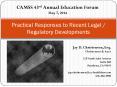 Practical Responses to Recent Legal / Regulatory Developments PowerPoint PPT Presentation