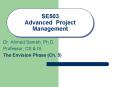 SE503 Advanced Project Management PowerPoint PPT Presentation