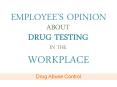 Employee's Opinion about Drug Testing in the Workplace Program PowerPoint PPT Presentation