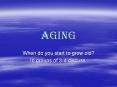 Aging PowerPoint PPT Presentation