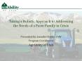 Taking a Holistic Approach to Addressing the Needs of a Farm Family in Crisis PowerPoint PPT Presentation