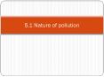 5.1 Nature of pollution PowerPoint PPT Presentation
